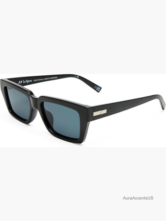 Square Frame Non-Polarized Sunglasses with UV Protection and Soft Case